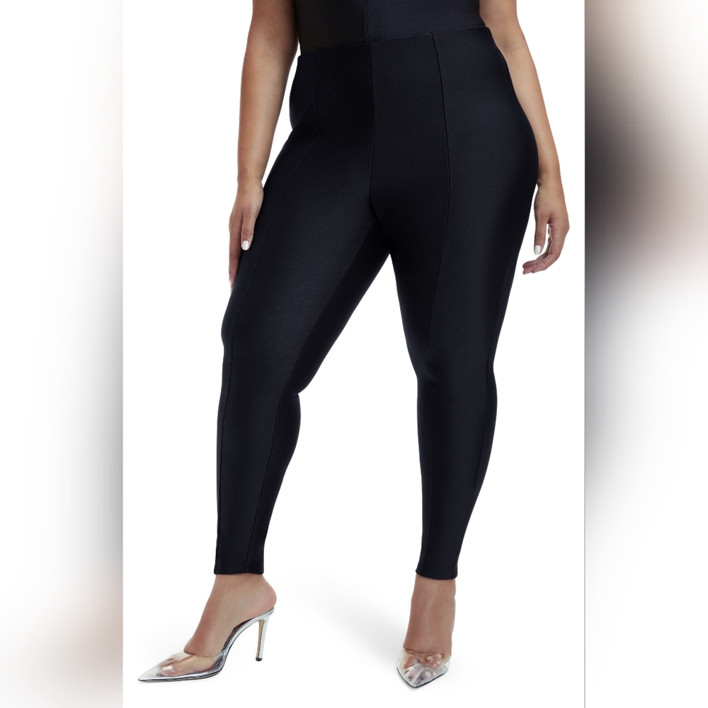 Good American CompressionSkinny Stretch Leggings Size 7 / Size 4XL * - Picture 3 of 9